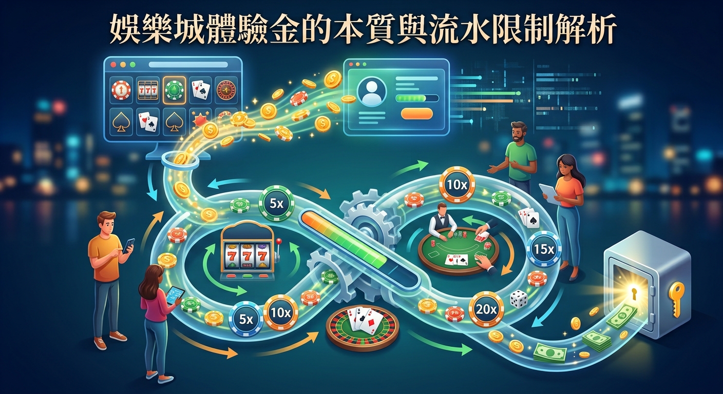 娛樂城體驗金的本質與流水限制解析